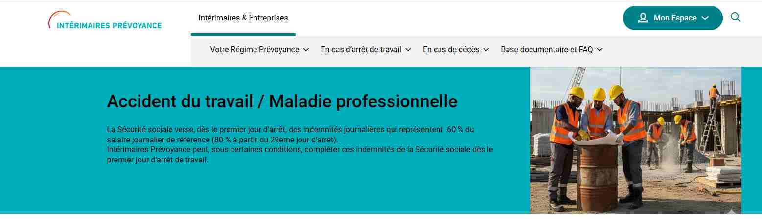 Interimaire prevoyance